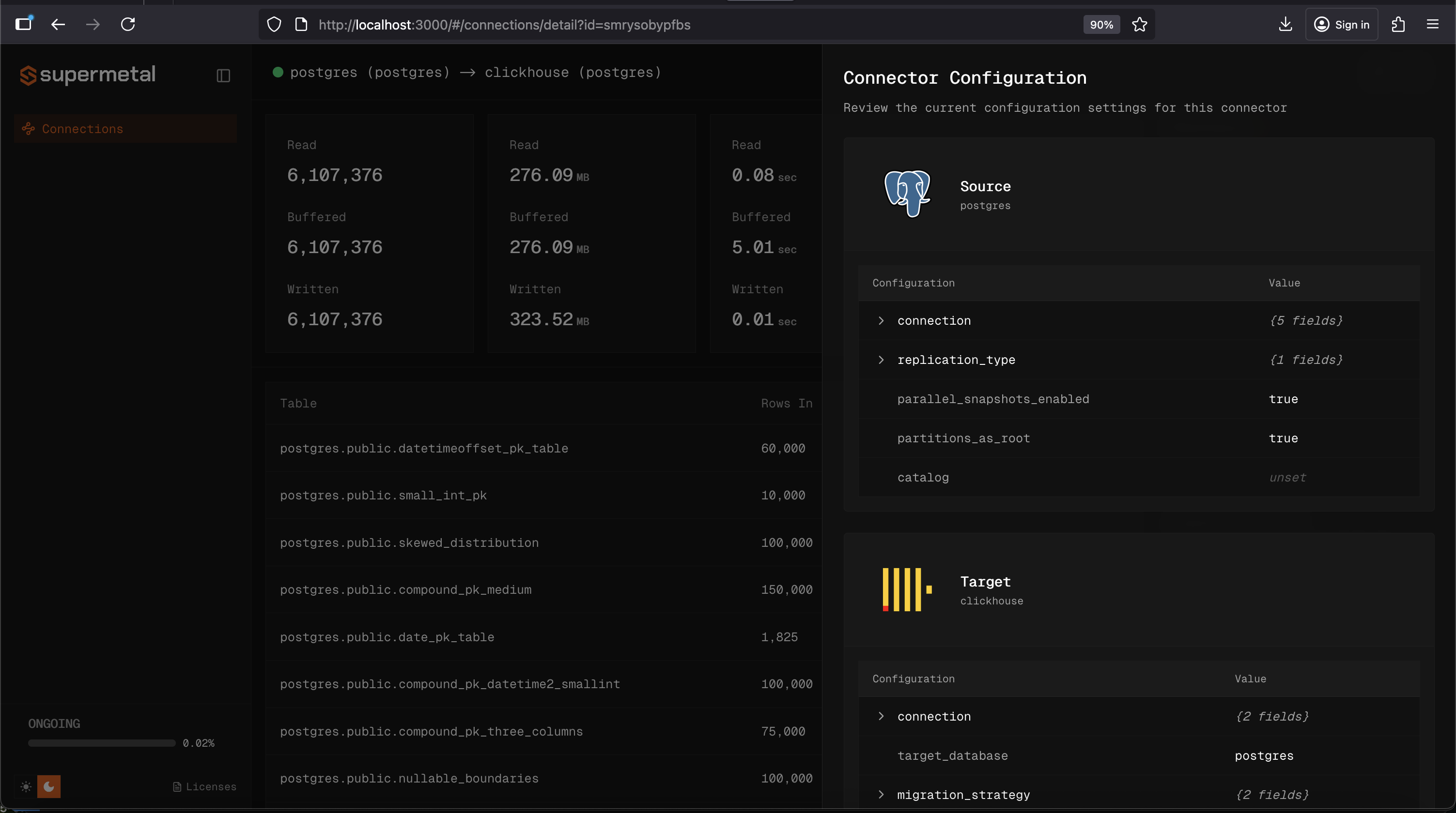Connector successfully created