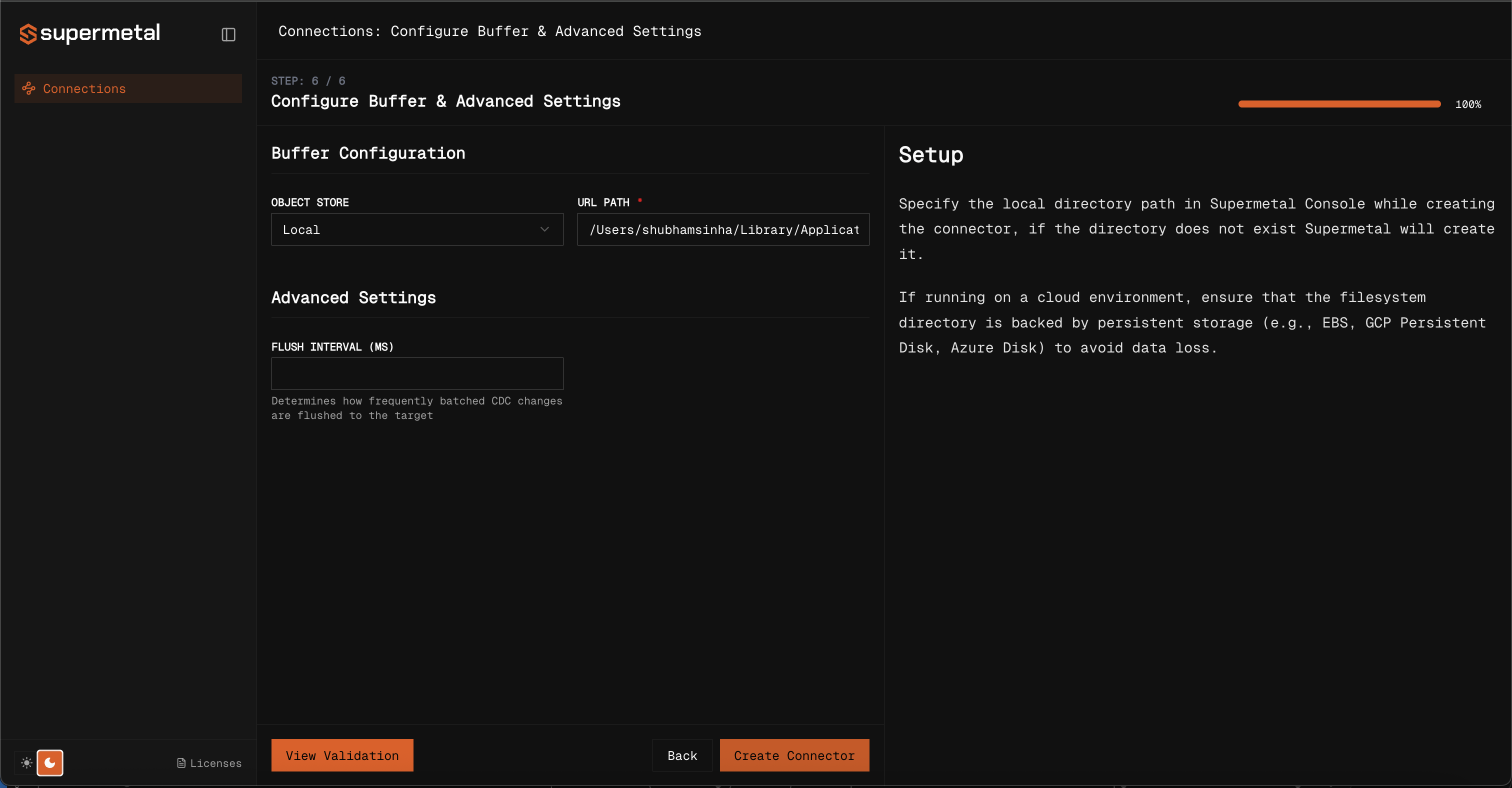 Configure advanced settings