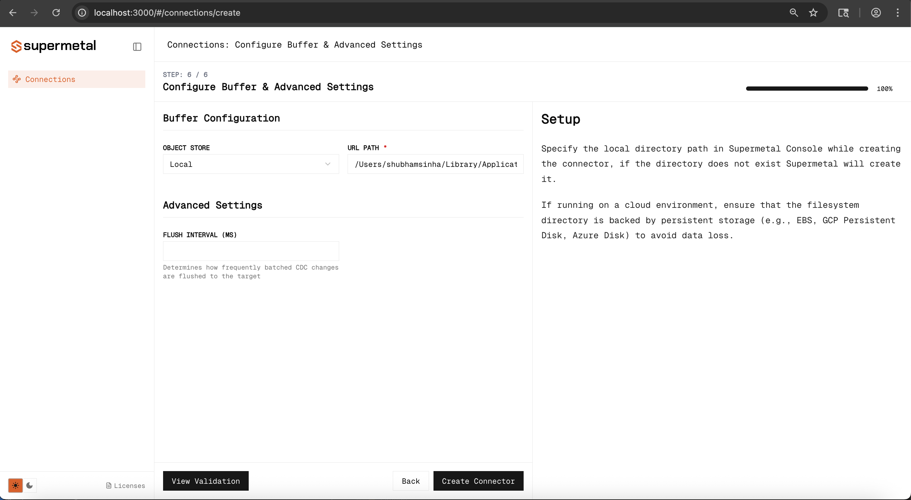 Configure advanced settings